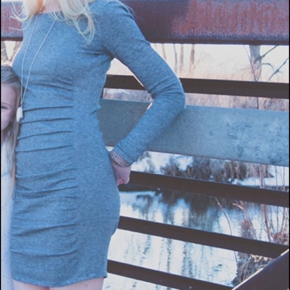 EXPRESS LONG-SLEEVED BIZ CASUAL DRESS